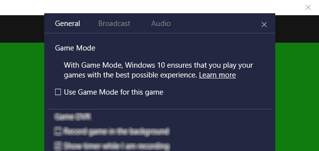Sử dụng chế độ Game Mode trong Windows 10 
