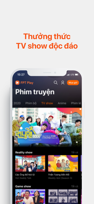 Ứng dụng FPT Play mang đến hàng nghìn nội dung truyền hình, phim truyện cùng các gameshow hấp dẫn hàng đầu Việt Nam