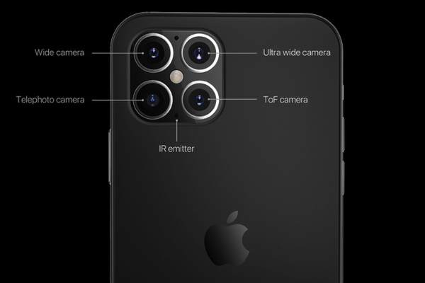Hệ thống 4 camera mặt sau có thể xuất hiện trêniPhone 12