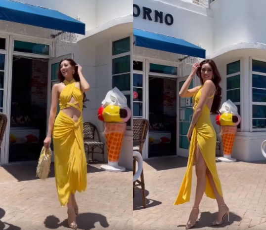Hoa hậu Khánh Vân đi dạo trên đường phố Mỹ: Xinh đẹp như tia nắng